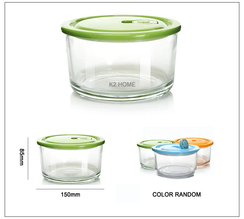 Premium Meal Container Glass Lunch Bento Box Food Prep Freezer Containers Lunch Containers Food Storage Round Box Clear 2 Premium Meal Container Glass Lunch Bento Box Food Prep Freezer Containers Lunch Containers Food Storage Round Box Clear 2