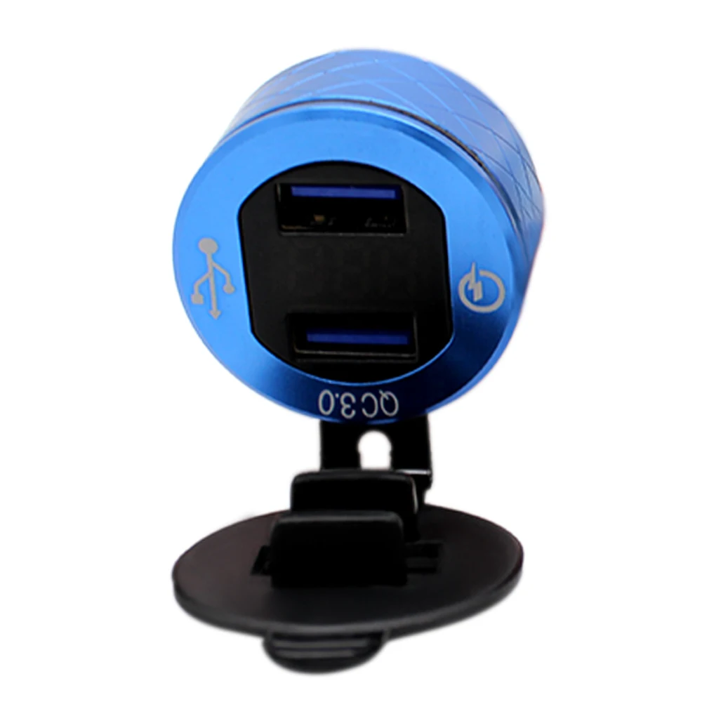 Nordson 12V-24V Dual Port Motorcycle USB Charger Power Outlet Mobile Phones Led Voltage Meter for BMW F800GS R1200GS R1250GSA