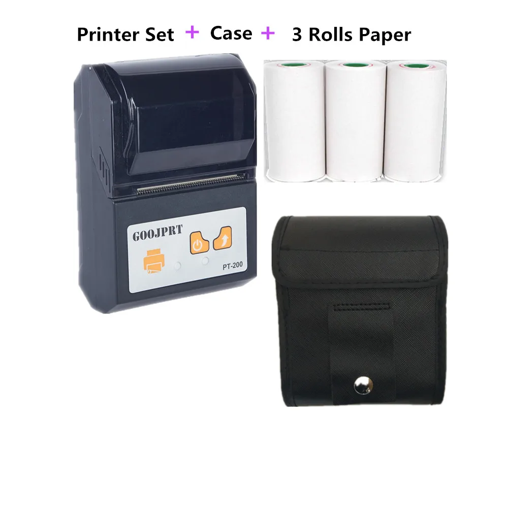 

GOOJPRT 58mm Inkless Thermal Receipt Printer Supermarket Smart Auto Thermal Receipt Ticket Printer Bluetooth 4.0 US EU Plug