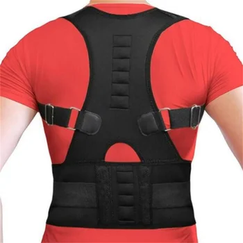 Women Men Orthopedic Back Support Belt Magnetic Posture Corrector Correct Posture Brace Correcteur de Posture 10 Magnets XXL