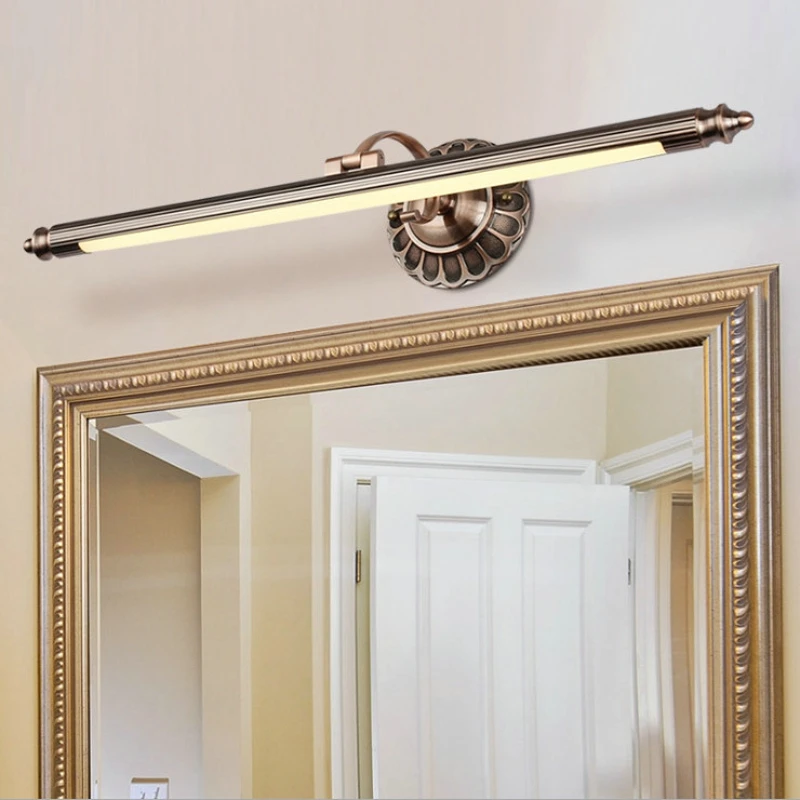 Retro Vanity Lights 8W 50CM LED Mirror Front Light Bronze Cabinet Table Makeup lamp Bathroom Wall l