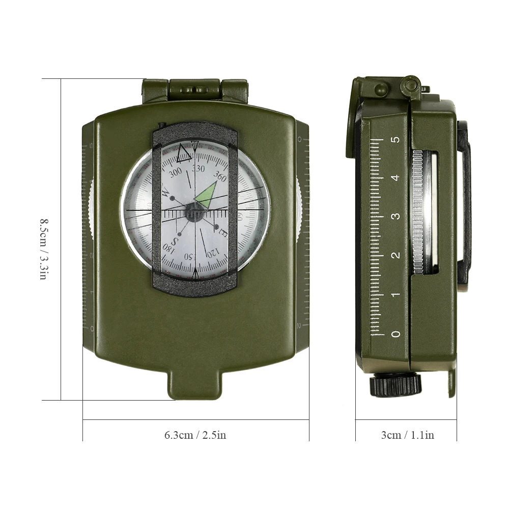 Открытый Campasses многофункциональный компас мини складной кемпинг позиционирование ориентирование планировка выживания дорожный набор на случай аварии инструмент