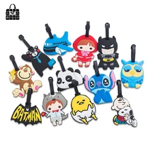 Роза дневник супер милый утолщение мультфильм творческий силиконовый багажная бирка портативный путешествия тег повесить тег карты путешествия