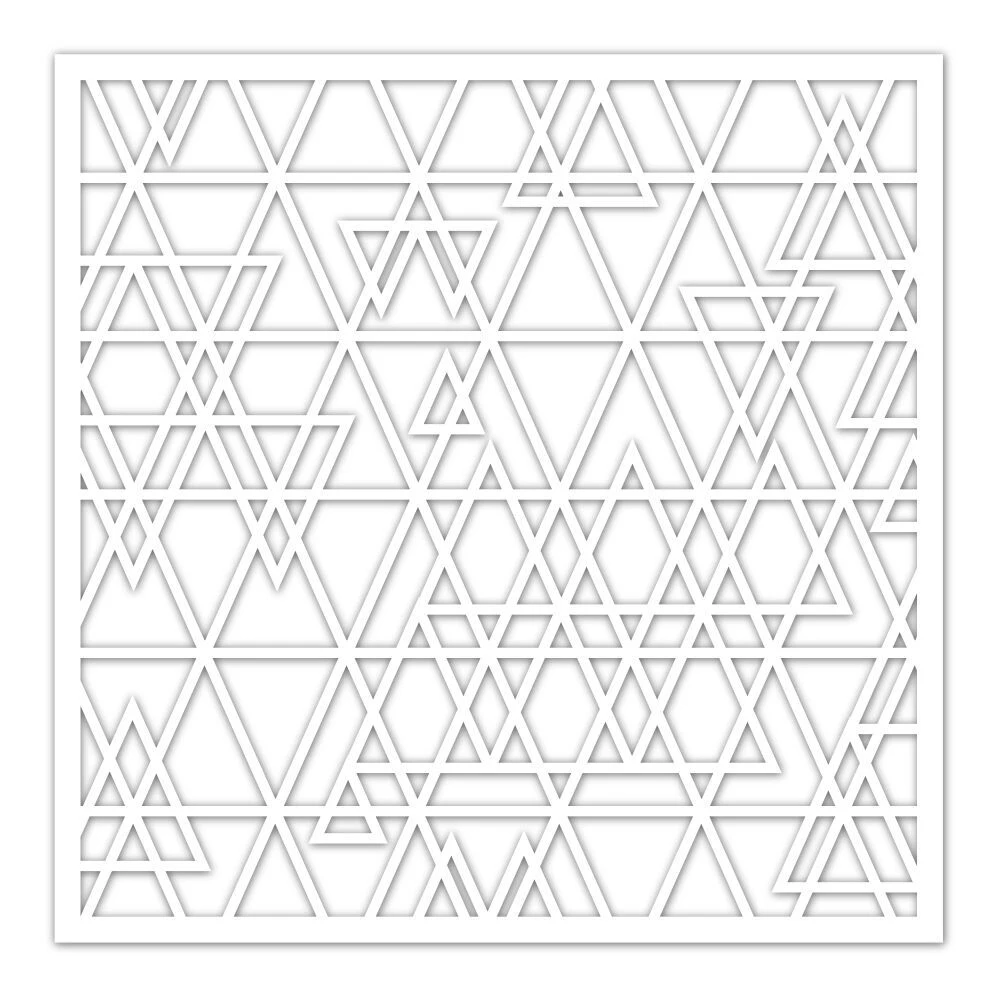 

Triangle Layers Painting Plastic Stencil for DIY Scrapbooking Embossing Drawing Paper Cards Decorative Crafts Templates New 2018