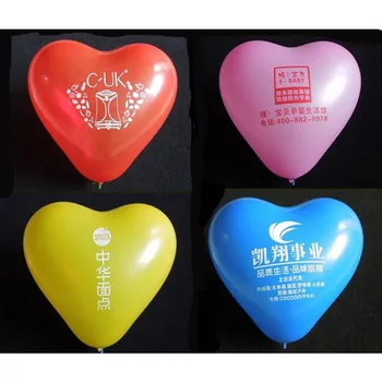 

100pcs customized printed 10'' heart shape balloons,advertisement promotion,birthday wedding party invite hero name gift baby