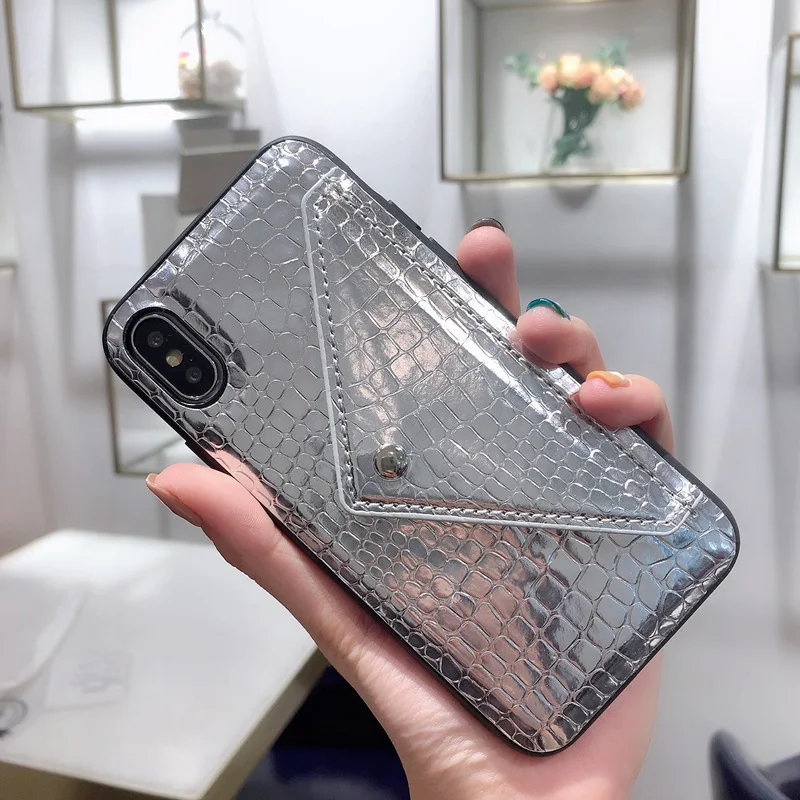 Роскошный змея, Крокодил шаблон карты Карманный чехол сумка для iPhone Xs Max 6 6s 7 8 Plus X Xr PU кожаный бумажник держатель задняя крышка