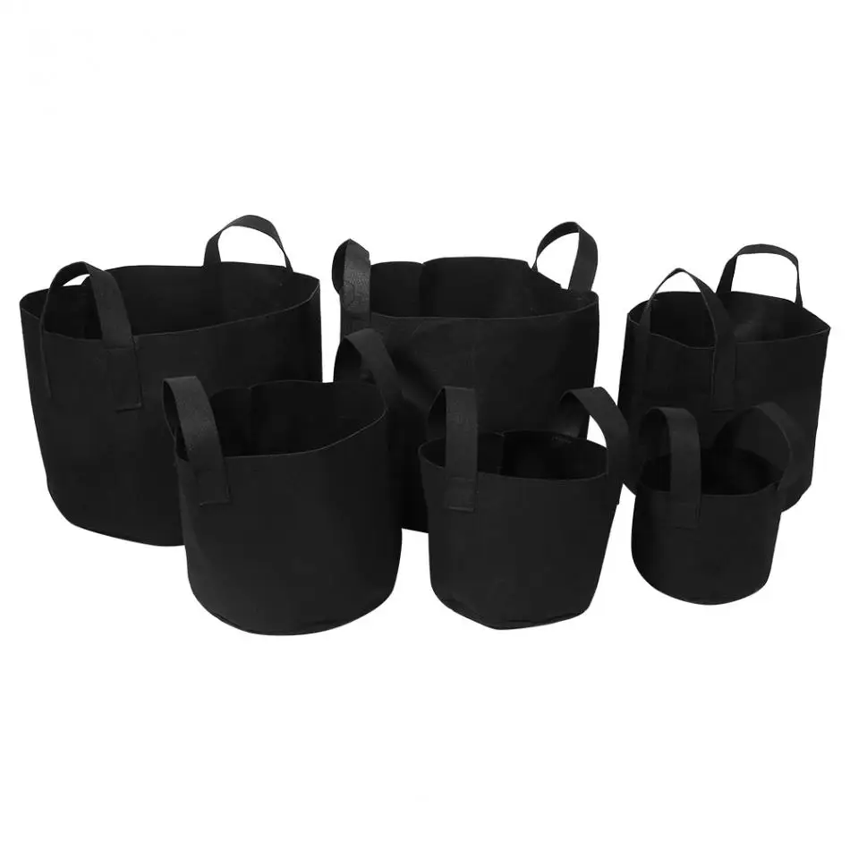 

1/2/3/5/7/10 Gallon Black Plants Growing Bag Vegetable Flower Aeration Grow Bag Planting Pot Container Garden Planting Grow Bag