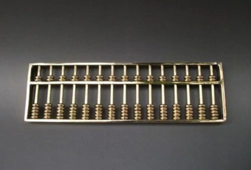 Collectible Chinese Tibetan Brass carved Abacus-Calculator