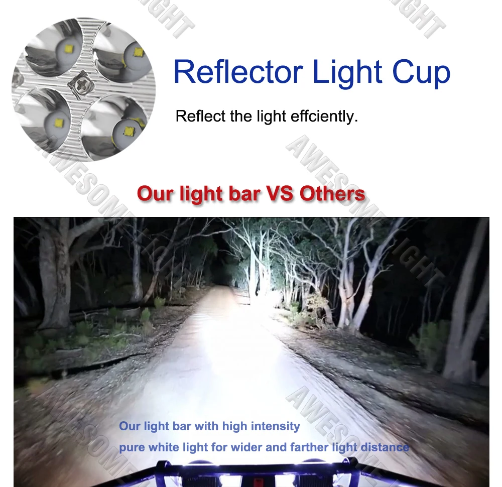 288W LED work light bar (4)