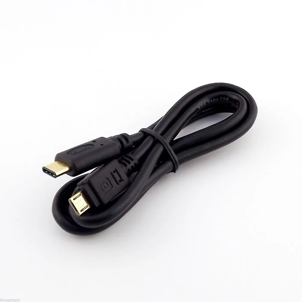 

10pcs USB 3.1 Type C Male To Micro 2.0 USB Type B Charge Data Sync OTG Adapter Cable 80cm