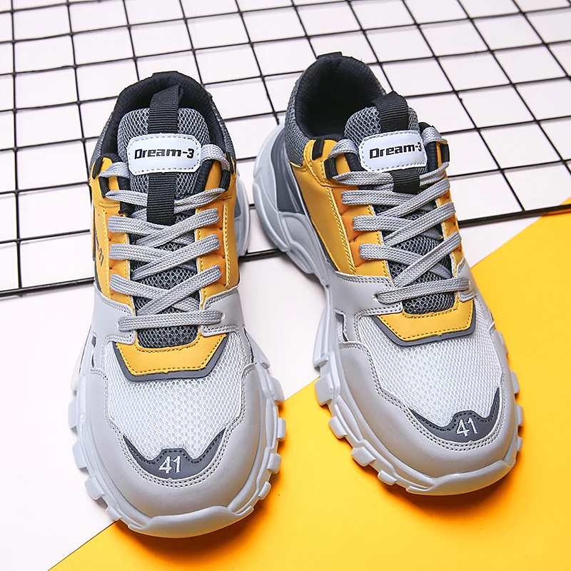Men's Chunky Sneakers 2019 New Plus size 46 Black Thick Sole Shoes For Male Mesh Breathable Men Casual Shoes 1911m Men's Chunky Sneakers 2019 New Plus size 46 Black Thick Sole Shoes For Male Mesh Breathable Men Casual Shoes 1911m