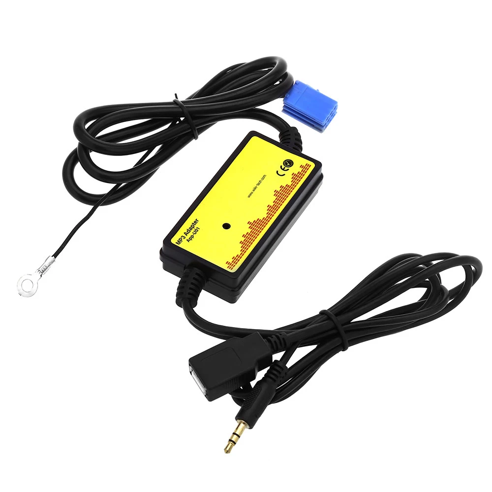 

New Car CD Adapter MP3 Audio Interface AUX USB SD Mini 8P Connect CD Changer For VW Skoda