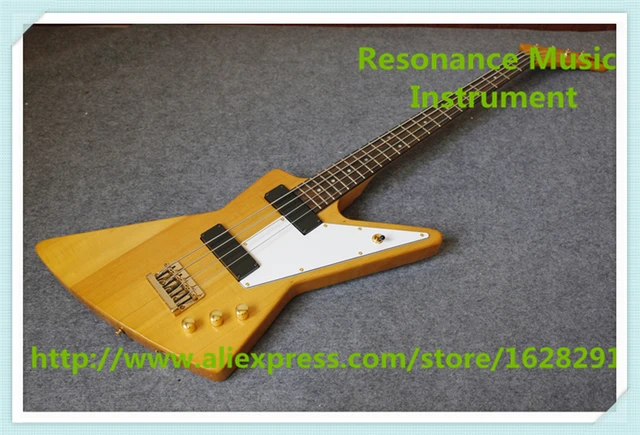 Best price at $314 Cheap New Arrival Chinese 4 String Bass Guitars In Yellow Color Left Handed Custom Available