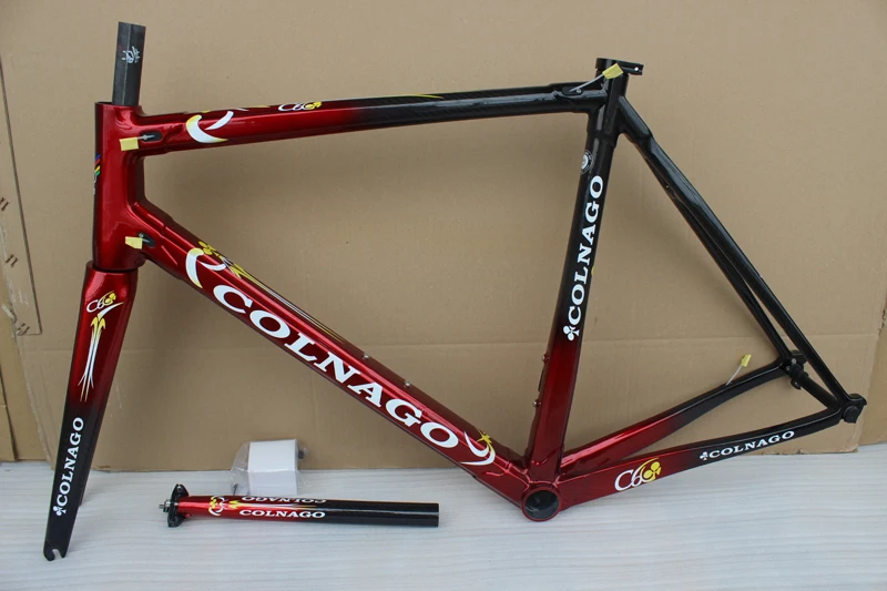 Красный colnago C60 карбоновая рама для шоссейного велосипеда из углеродного волокна, карбоновая рама для велосипеда, размер XS s m l xl