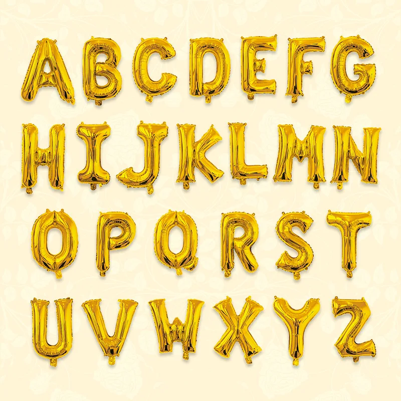 

Wholesale 16 Inch Gold Letter Balloons Aluminium Foil Ballon Wedding Birthday Party Decorations Kids Inflatable Bride To Balloon