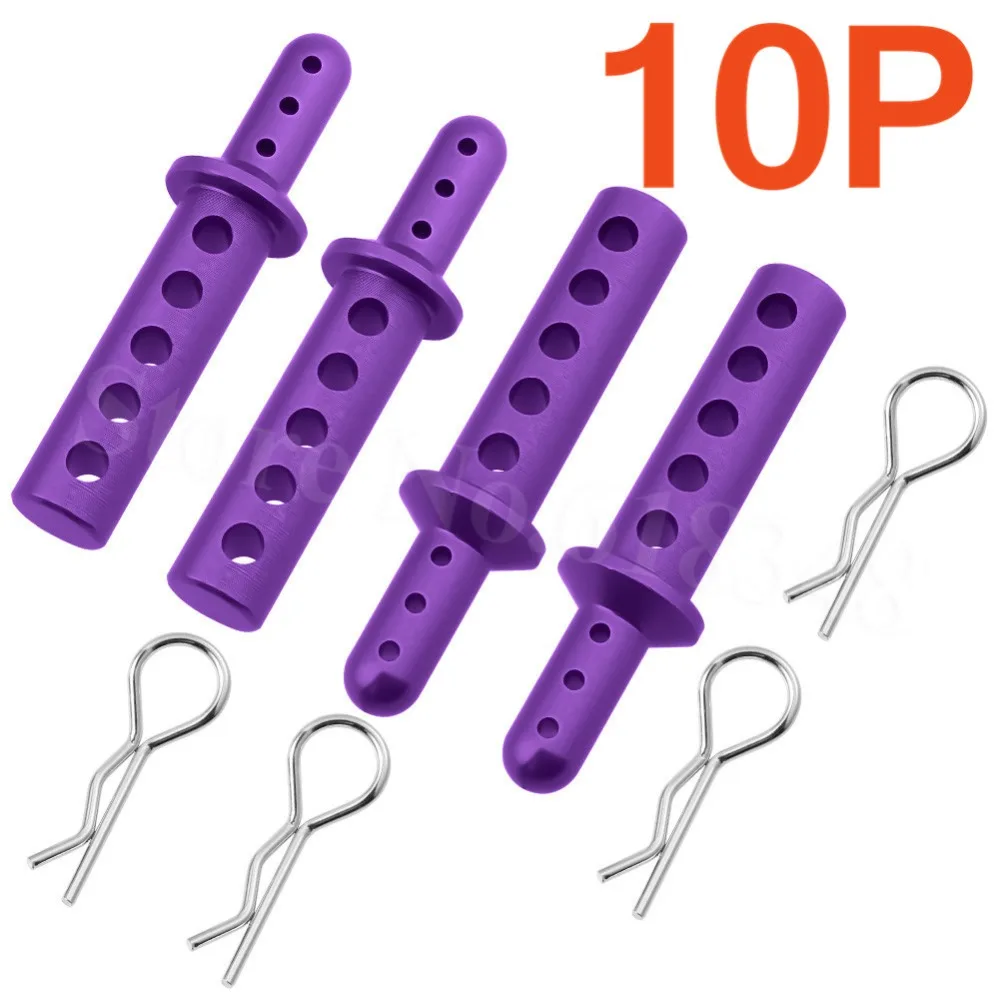 10Sets/Lot HSP 188037 188837 108037 108837 08007 Aluminum Body Post For 1/10 RC Off Road Monster Truck Redcat Exceed Models | Игрушки и