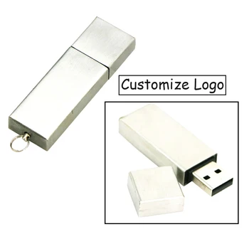 

Customize Logo Metal USB Flash Drive 4GB 8G 16GB USB Stick Storage Waterproof Pendrive 32G 64GB 128GB Usb 2.0 Key U Disk Flash