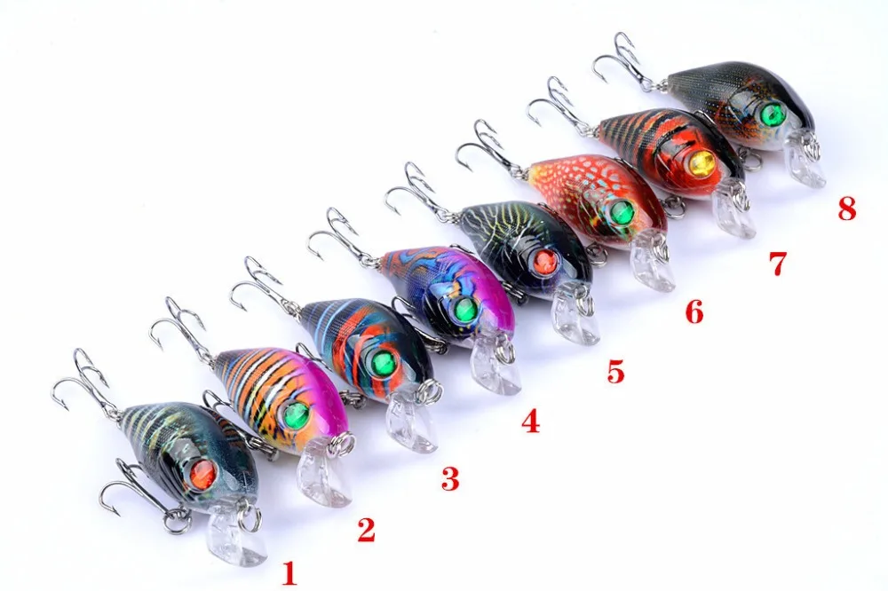 

1Pcs Crankbait Fishing Wobblers 5.5cm/7g Artificial Crank Bait Bass Fishing Lure Pike Trolling Pesca Carp Fishing Tackle