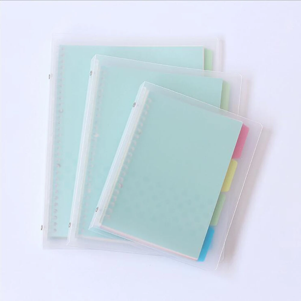 

A4/B5/A5 20/26/30 Holes Spiral Notebook With 45 Sheets Line Inner Pages And 4 Sheets Index Pages Student Exercise Planner Diary