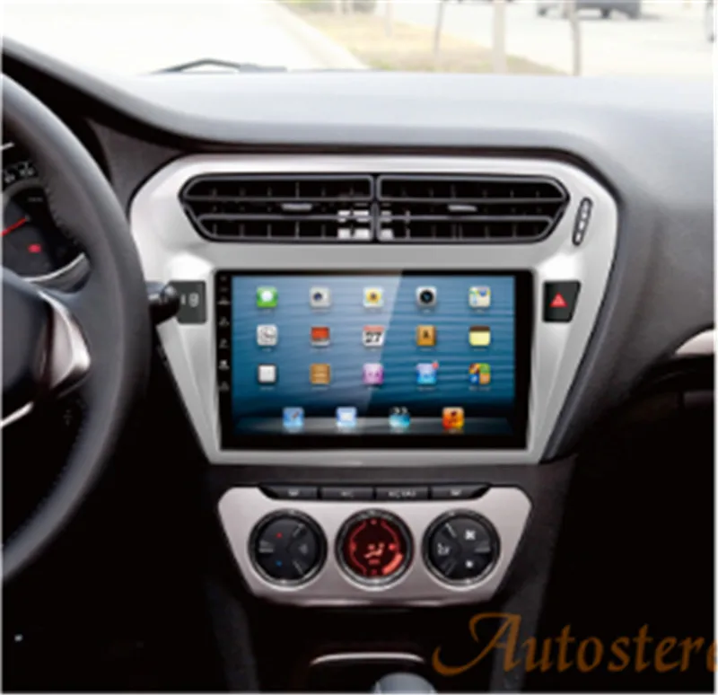 Perfect ZWNAV Android 8.0 Car GPS Navigation DVD Player For PEUGEOT 301 Citroen Elysee 2014 2015 2016 2017 Multimedia Radio 9 Inch 1