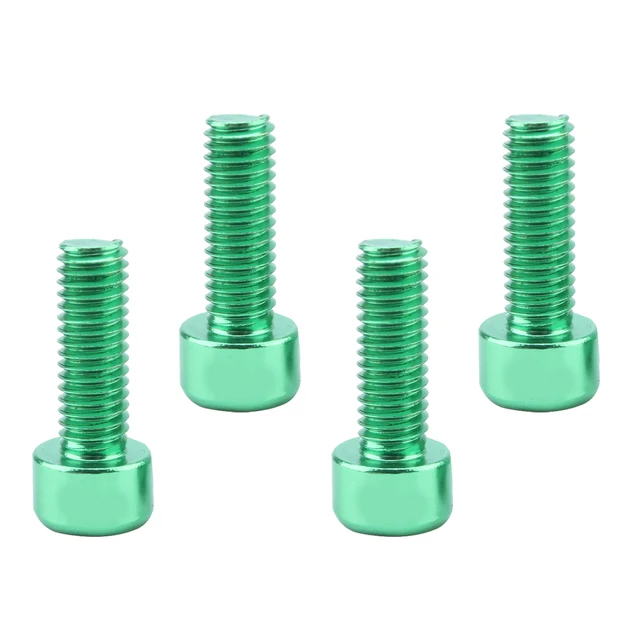 4 Pieces Water Bottle Cage Bolts Holder Screws Hex Socket Screws Aluminum Alloy Bicycle Accessories 7 Colors 4