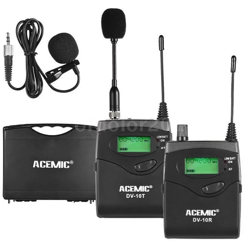 

ACEMIC DV-10 professional ear-monitor system wireless transmitter receiver microphone system for stage performance,interview etc