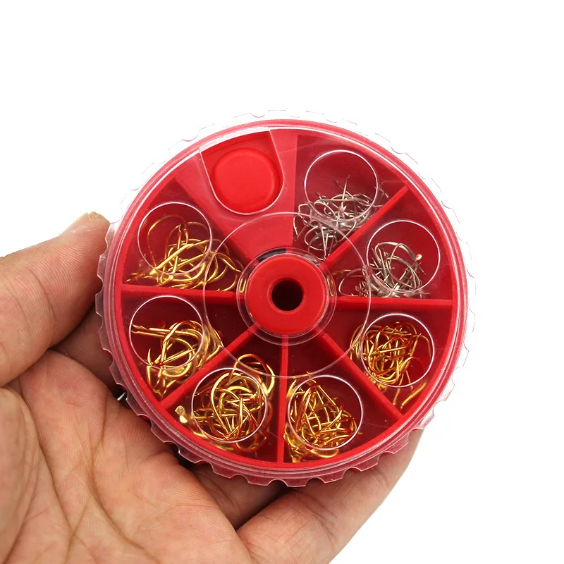

120Pcs ise Mini Fly Fishing Hook Kit Golden Silver Fishhooks Small Fresh Water Barbed Carp Fishing Hook Peche Anzol Para Pesca