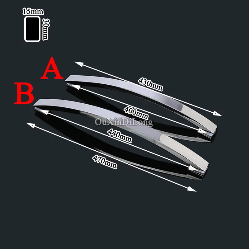 Высококачественные безрамные стеклянные дверные ручки из нержавеющей стали 304