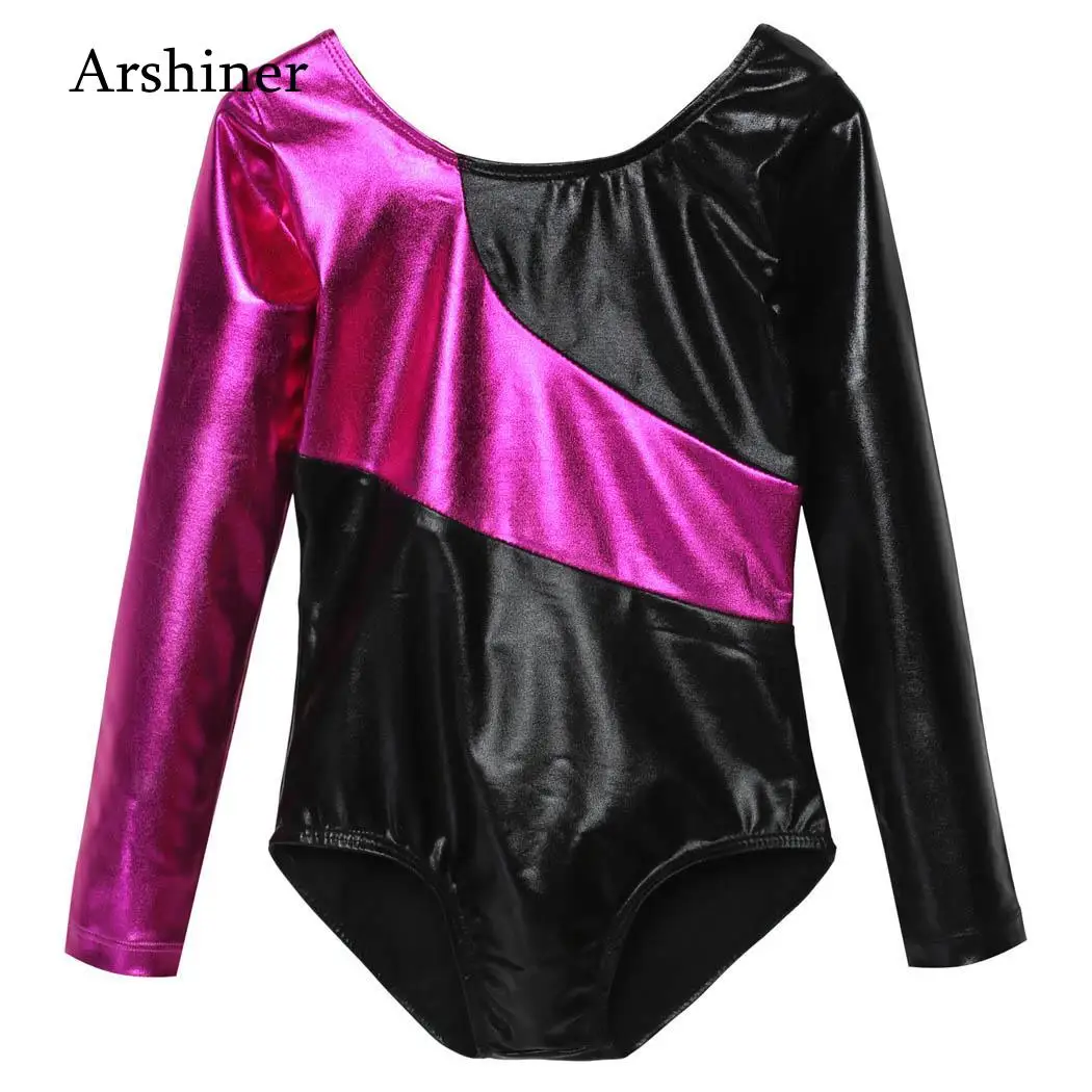 

Dancewear 1pc Gymnastics New Leotards Long Ballet Tutu Dress Professional Dancewear Girls Leotards Sexy Sleeve