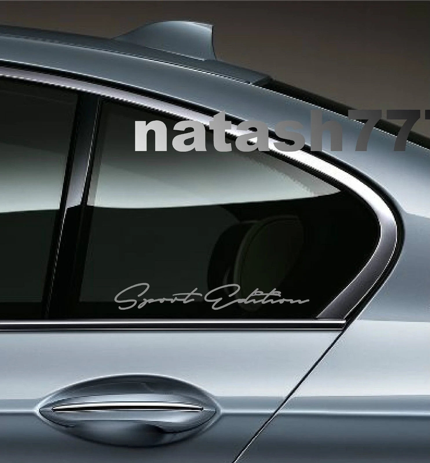 

2Pcs/Pair Sport edition Racing window Vinyl Decal sticker emblem Logo Sticker 16.5cm