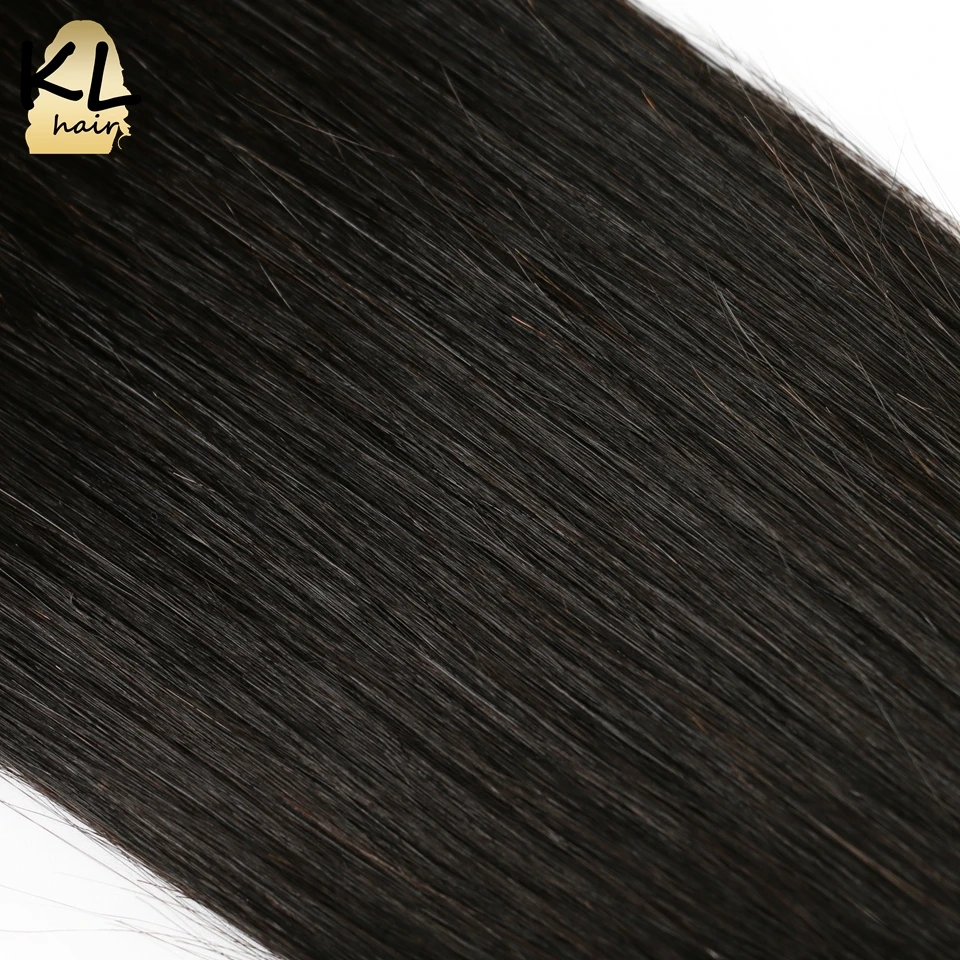 KL бразильские прямые волосы, 3 пряди, человеческие волосы для наращивания, remy, волнистые волосы, натуральный черный цвет, 3 шт./лот, двойной уток