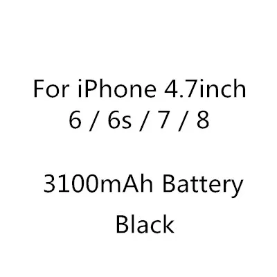 Чехол для зарядки аккумулятора EGEEDIGI со скидкой для iPhone 6, 6s, 7, 8 Plus, X, XR, Xs, Max, внешний аккумулятор, зарядка, полное покрытие, внешний аккумулятор - Цвет: For iPhone 6 7 8