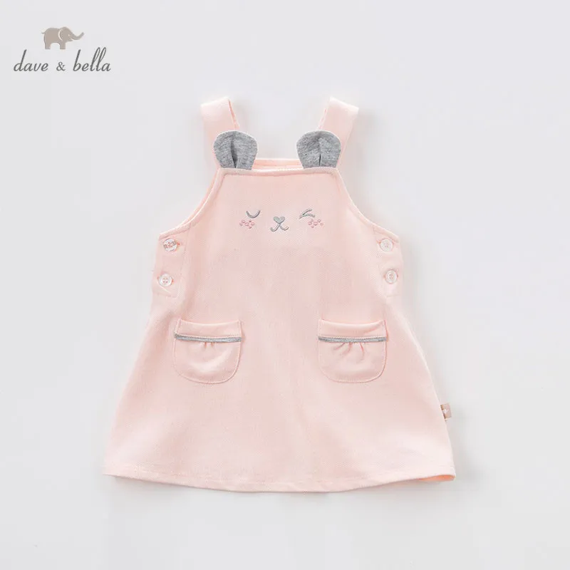 

dave bella spring infant baby girl's strap dress kids suspenders dress toddler children dots clothes DBM7347