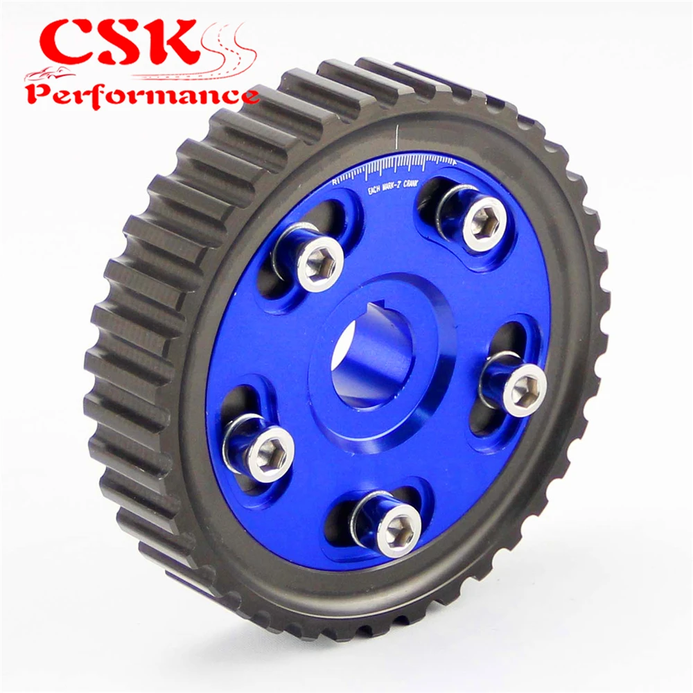 

1 Pcs Adjustable Cam Gears Pulley Alloy Timing Gear Fits For Honda SOHC D15/D16 D-SERIES Engine Blue