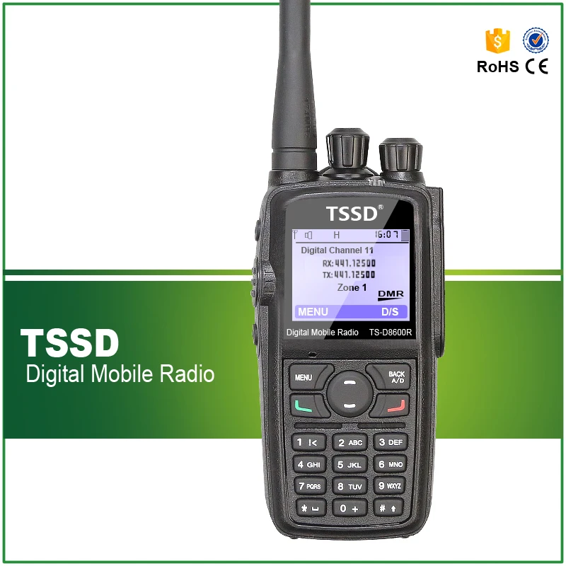 imágenes para Venta caliente Portátil Transmisor de Radio DMR TSSD TS-D8600R Digital de Walkie Talkie de Radio imágenes para Venta caliente Portátil Transmisor de Radio DMR TSSD TS-D8600R Digital de Walkie Talkie de Radio