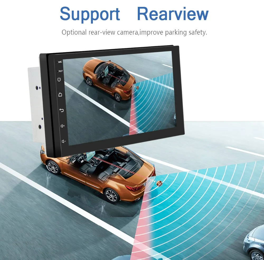 Top Navigation 2 din car radio gps android double din radio car navi stereo better than dvd/cassette 2din autoradio with rear camera 3