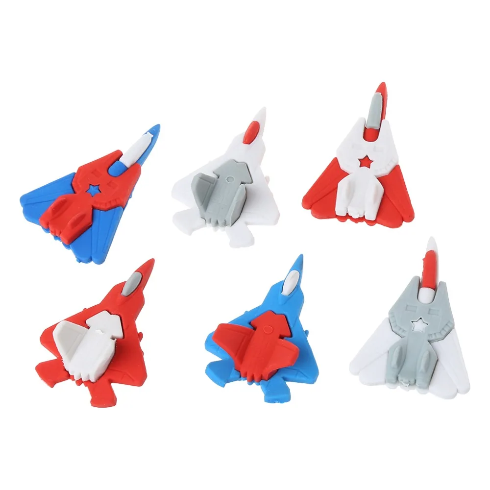 

Plane Fighter Model Eraser Stationery School Office Supplies Kawaii Kids Gift