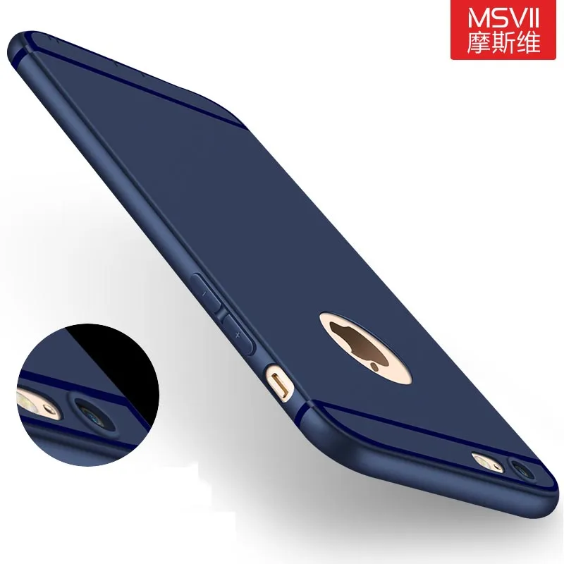 Оригинальный Роскошный мягкий силиконовый чехол MSVII для apple iphone 6 6s (4 7 дюйма) plus (5 5