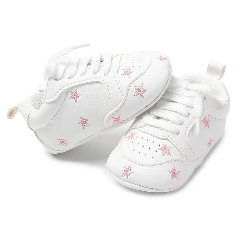 

baby shoes girls white soft baby shoes pu leather prewalker sneakers new classic sports sneakers newborn baby first walker step
