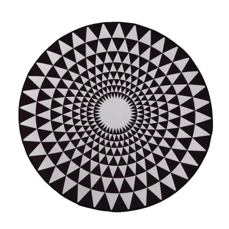 

Polyester Fiber Round Rug Floor Mat Carpet For Bedroom Living Room Use Nordic Simple Anti-slip Mat Home Decoration