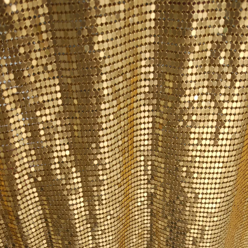 Aliexpress.com : Buy 3pcs 150*45 cm Gold color Metal mesh ...