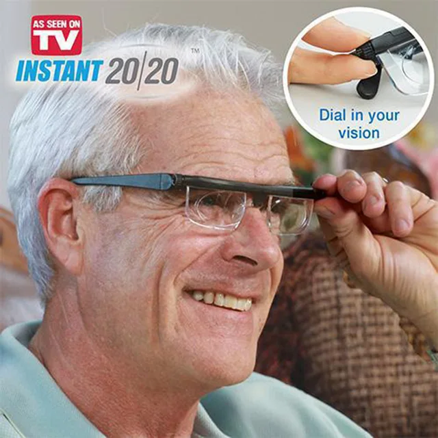 Adjustable Len Reading Glasses Myopia Eyeglasses 6D to +3D Variable