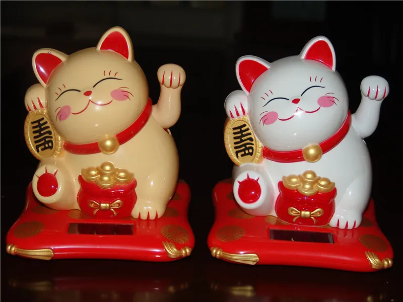 

[today] special offer good Meijia solar cat Home Furnishing jewelry cartoon cat car decoration