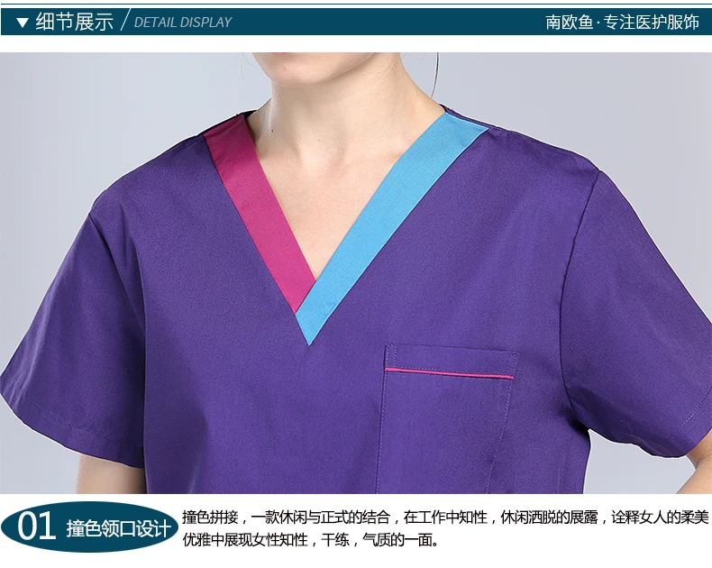 Doctorsurgery одежда с короткими рукавами раздельный костюм Доктора медсестры стоматологи комбинезоны щетка изоляция рук Ручная стирка костюм из двух предметов