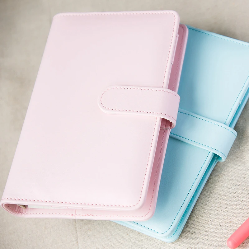 Macarons Puバインダーa5a6ノートブック日記スケジュールブックプランナーダイアリールーズリーフバインダーかわいい学用品 Notebook Diary A6 Notebookschedule Book Aliexpress