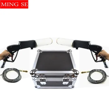 

Handhold RGB LED Co2 Gun DJ Lights 3Meter Hose CO2 Jet Machine DMX Stage Effect Machine Shoot Distance 8-10m with flight case