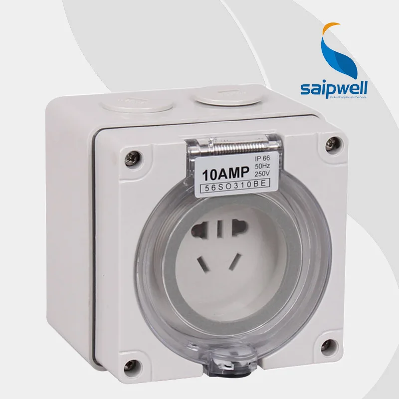 

[Direct] 56SO310BE Australian multifunction waterproof socket waterproof outdoor five-hole socket outlet