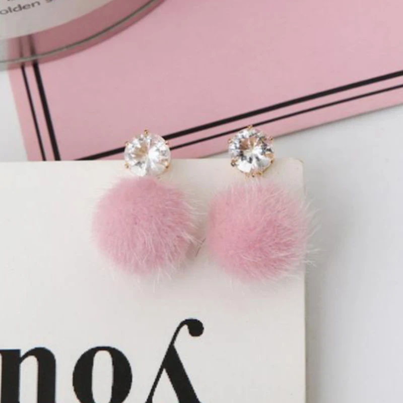 Fashion Temperament Short Paragraph Drop Earrings For Women Personalized Wild Ball Female Models Earrings FSPES390