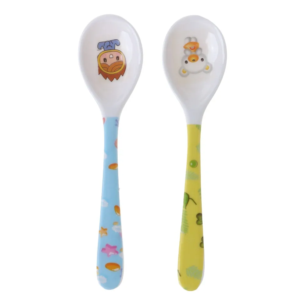 Cuillere A Tete Droite Pour Bebe Couverts D Entrainement Vaisselle De Table Alimentation Sure Pour Nourrissons Et Enfants Fournitures D Apprentissage Aliexpress