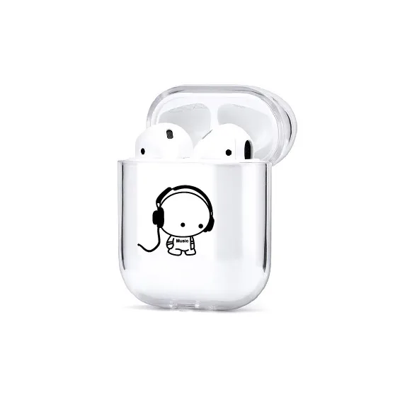 Bluetooth беспроводной чехол для наушников для Apple iPhone зарядная коробка для AirPods Pro Жесткий прозрачный защитный чехол Аксессуары - Цвет: 45